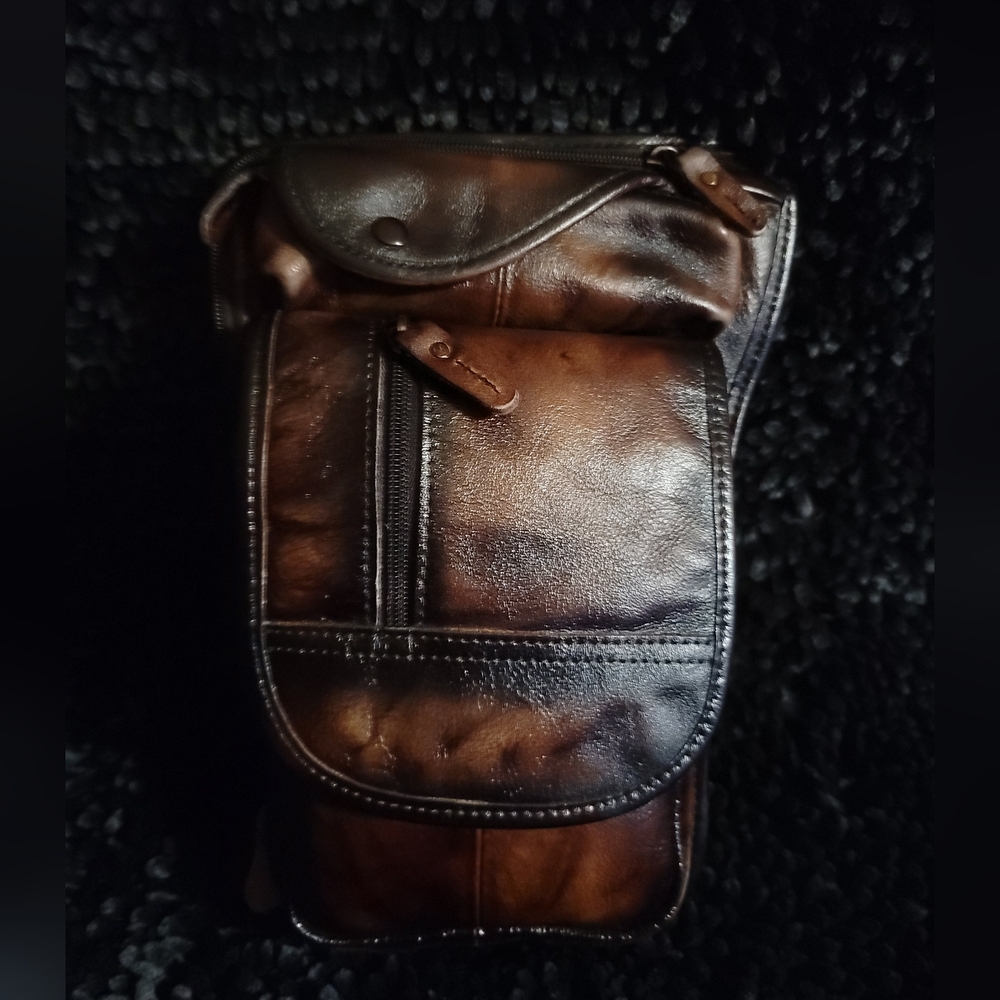 Mens Leather Waist Thigh Bag-Pouch NWOT